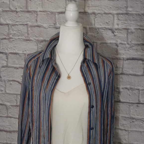BOGO | Vintage 1970's Mr. Alex Striped Button Up - Picture 8 of 10